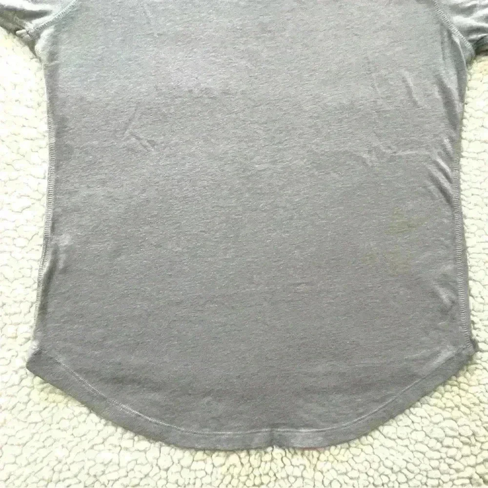 The North Face Gray Cotton Blend Scoop Neck Cap Sleeve High-Low Tee Size M - Picture 11 of 15
